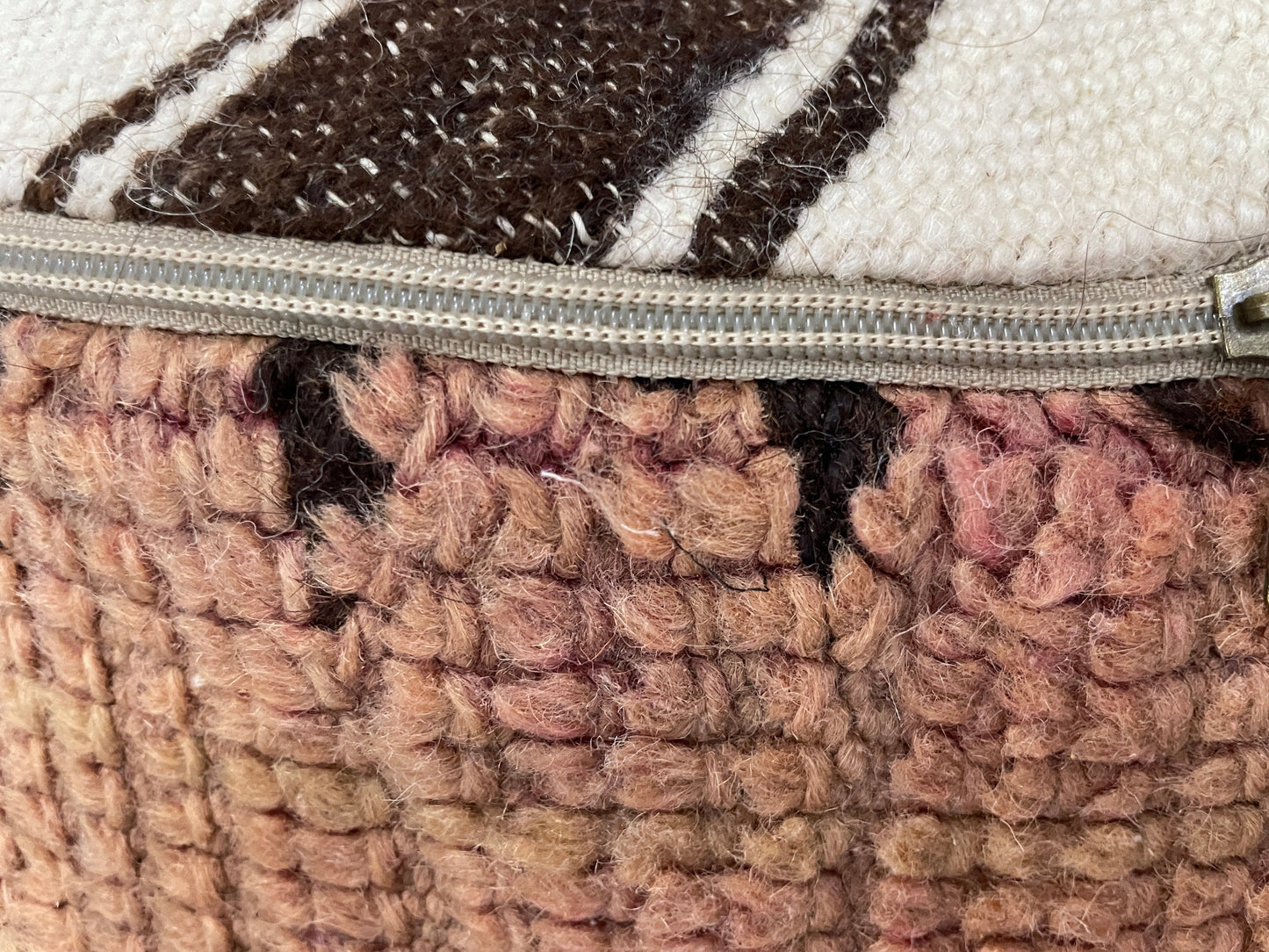 Round moroccan pouf cover - T18