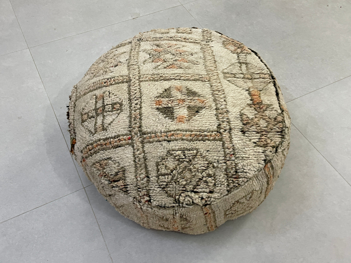 Round moroccan pouf cover - T5