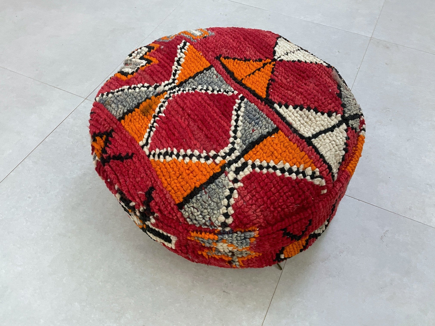 Round moroccan pouf cover - S2