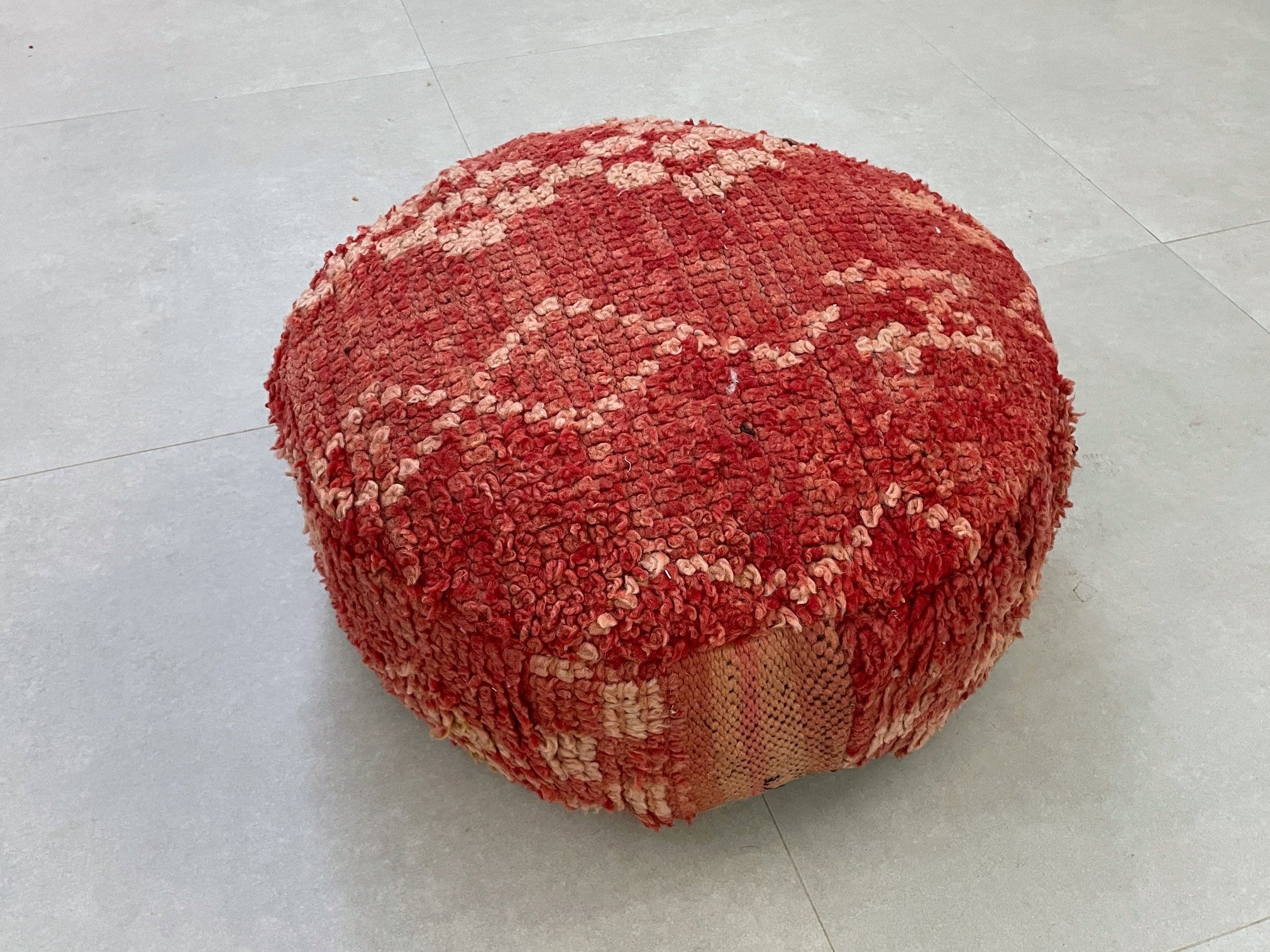 Round moroccan pouf cover - T35