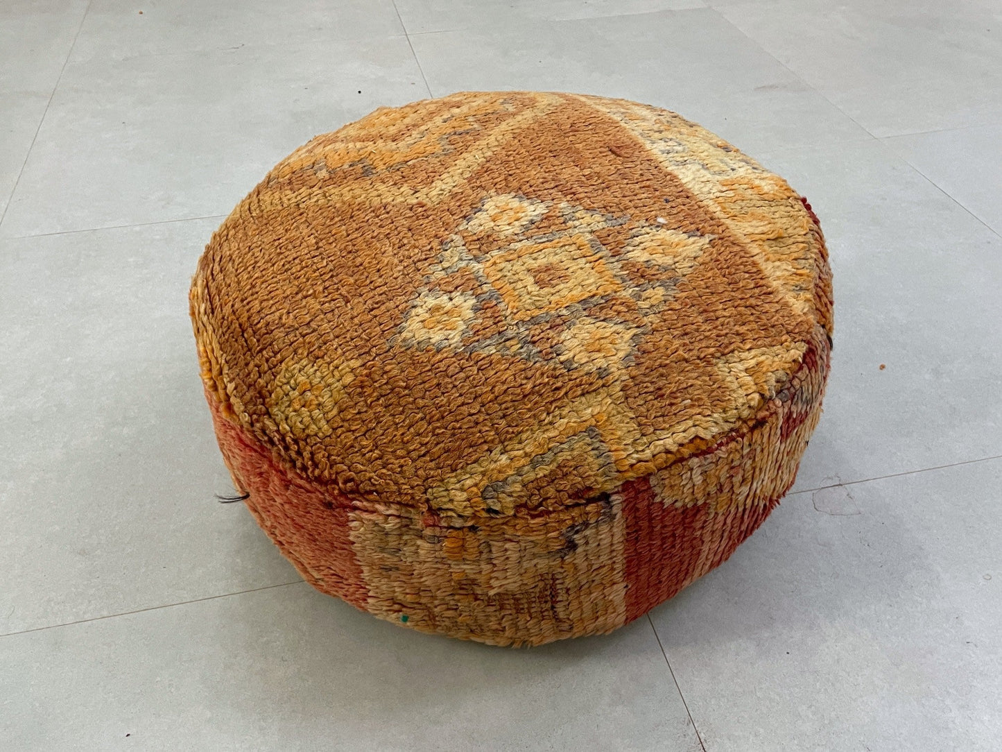 Round moroccan pouf cover - S42