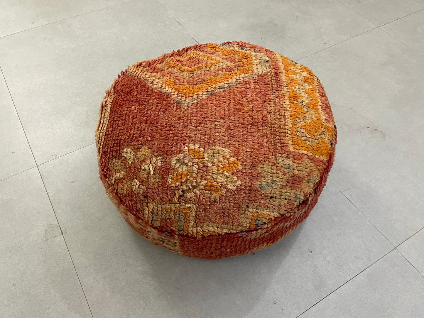 Round moroccan pouf cover - T53
