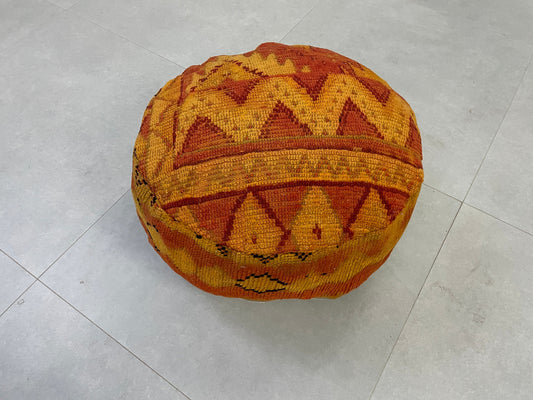 Round moroccan pouf cover - R32
