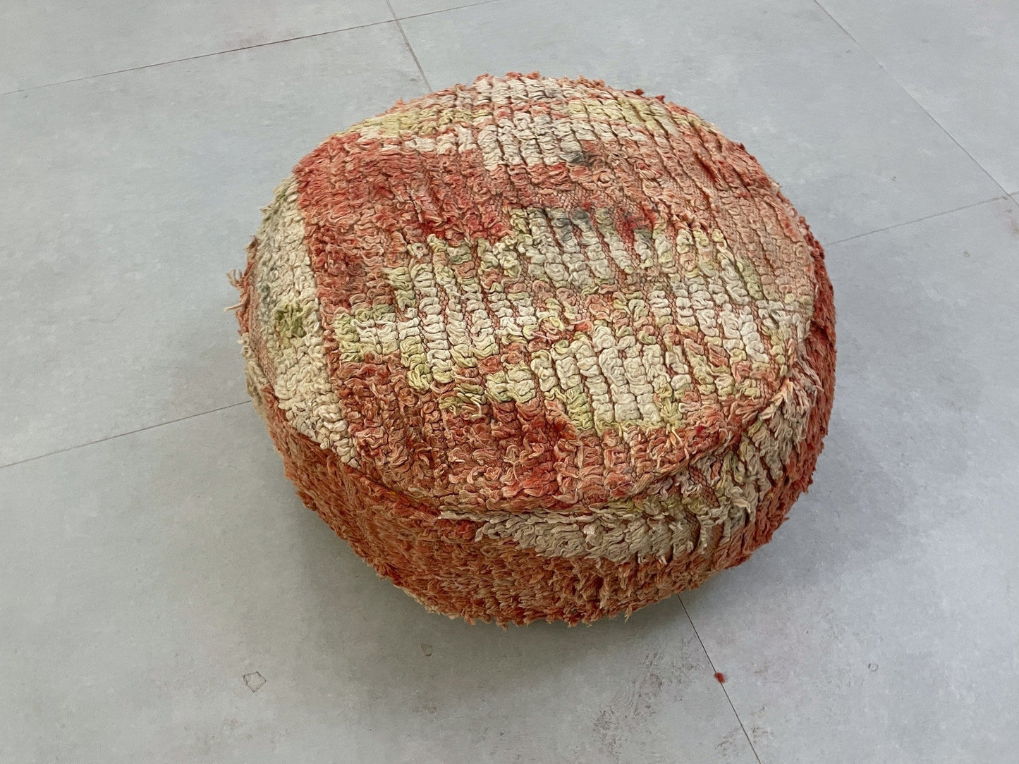 Round moroccan pouf cover - S34