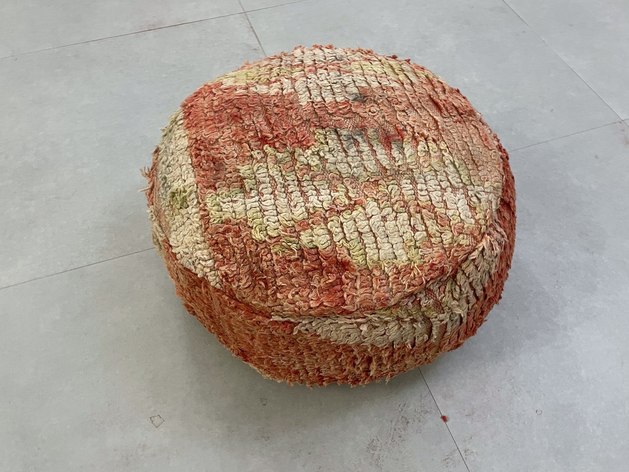 Round moroccan pouf cover - S34