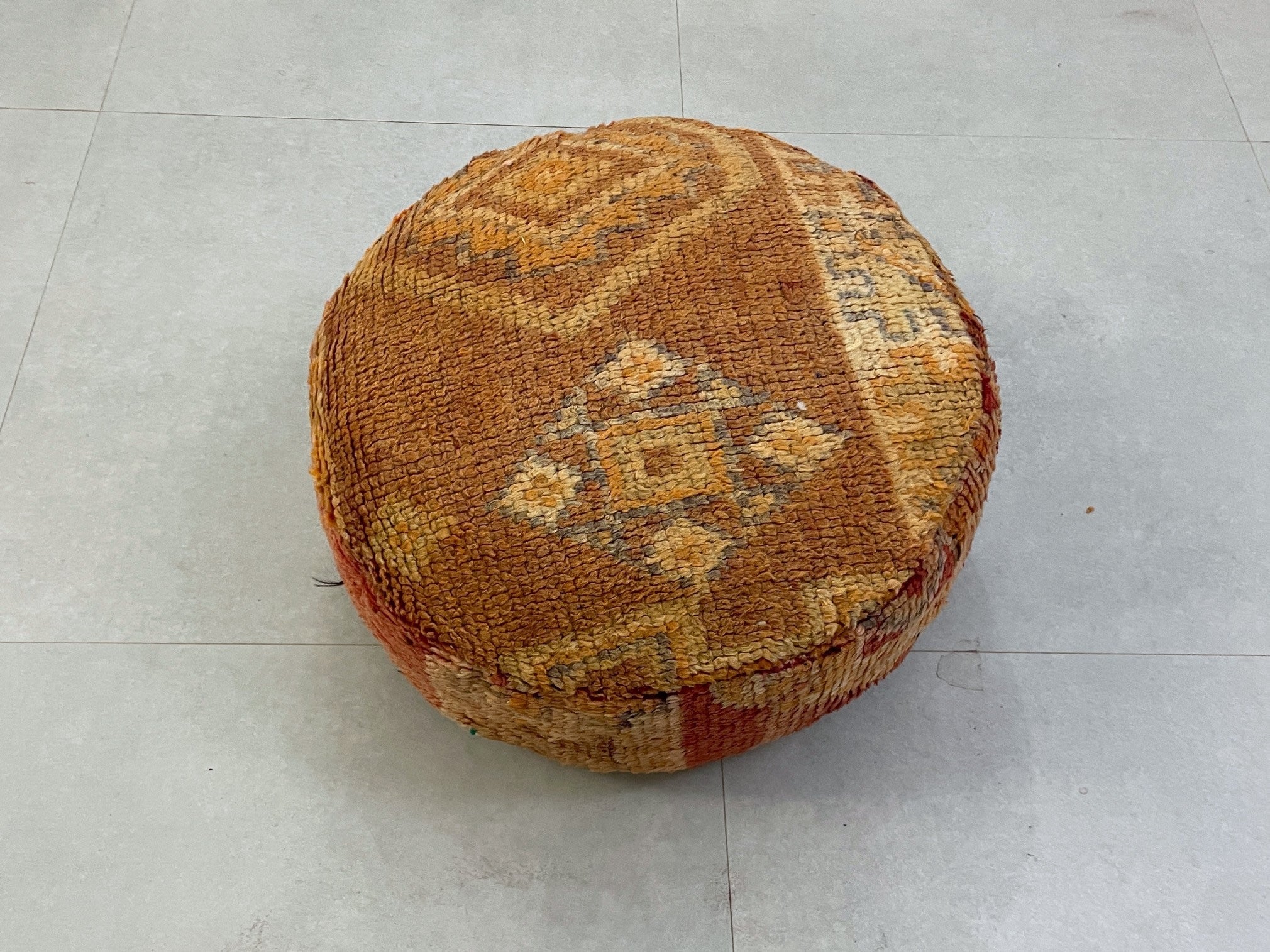 Round moroccan pouf cover - S42