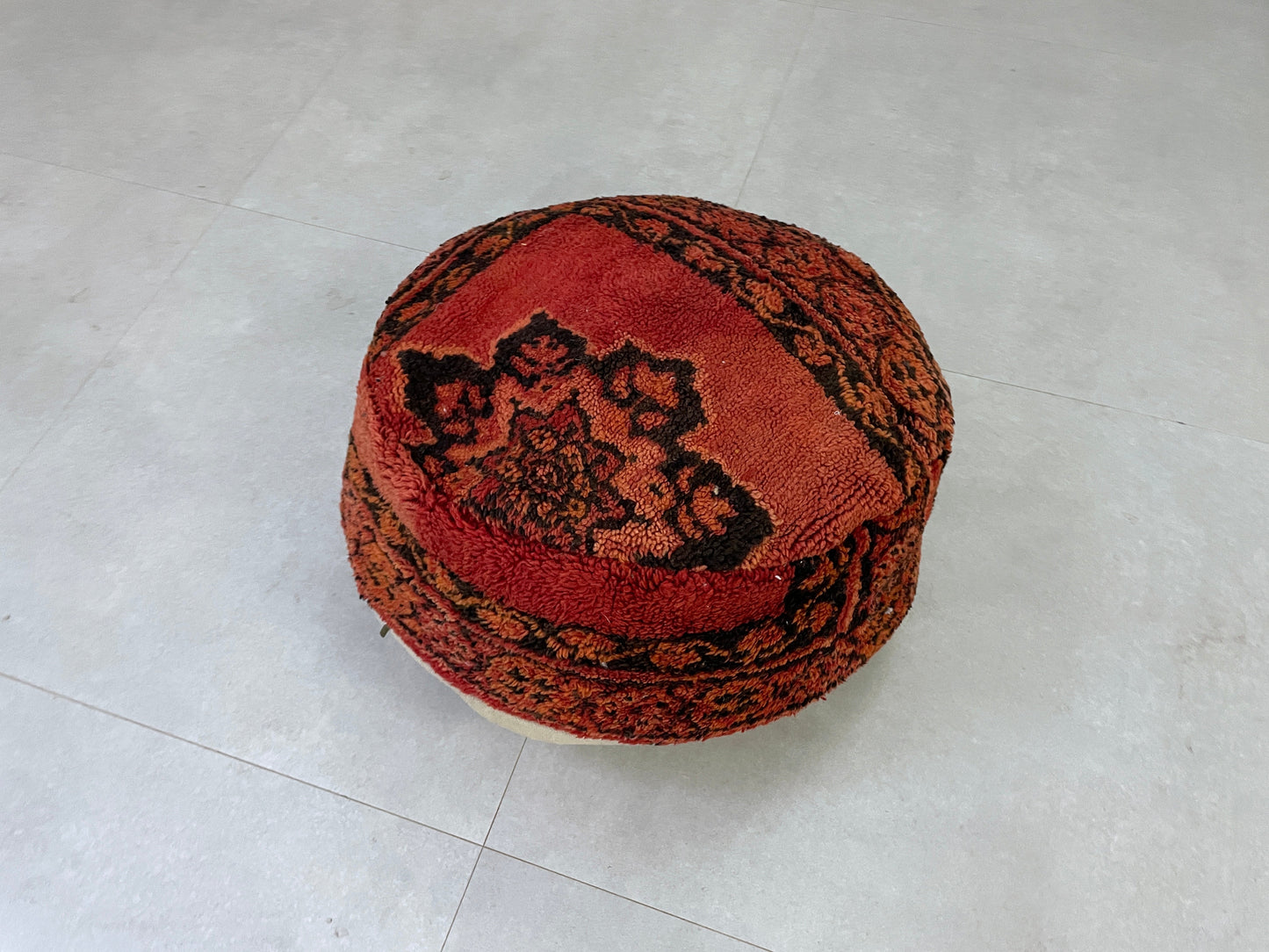 Round moroccan pouf cover - S64