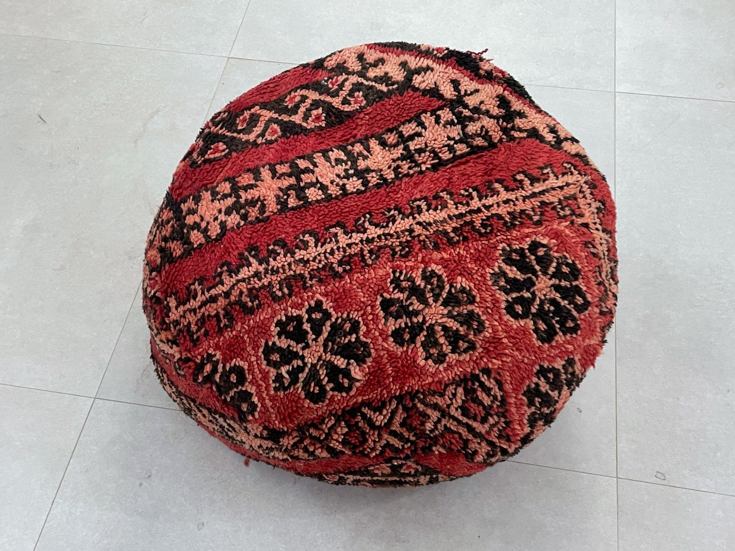 Round moroccan pouf cover - S65