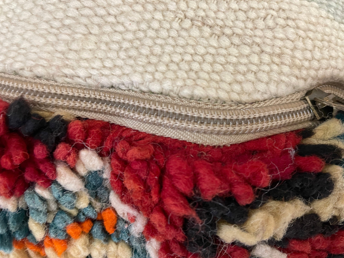 Round moroccan pouf cover - R56