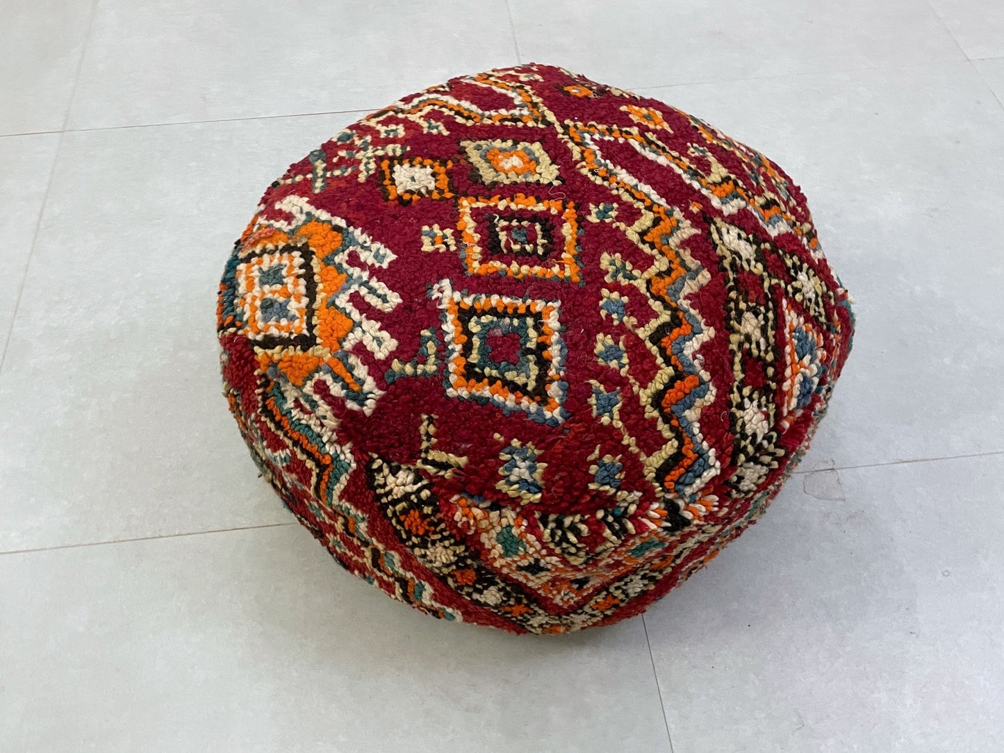 Round moroccan pouf cover - S5
