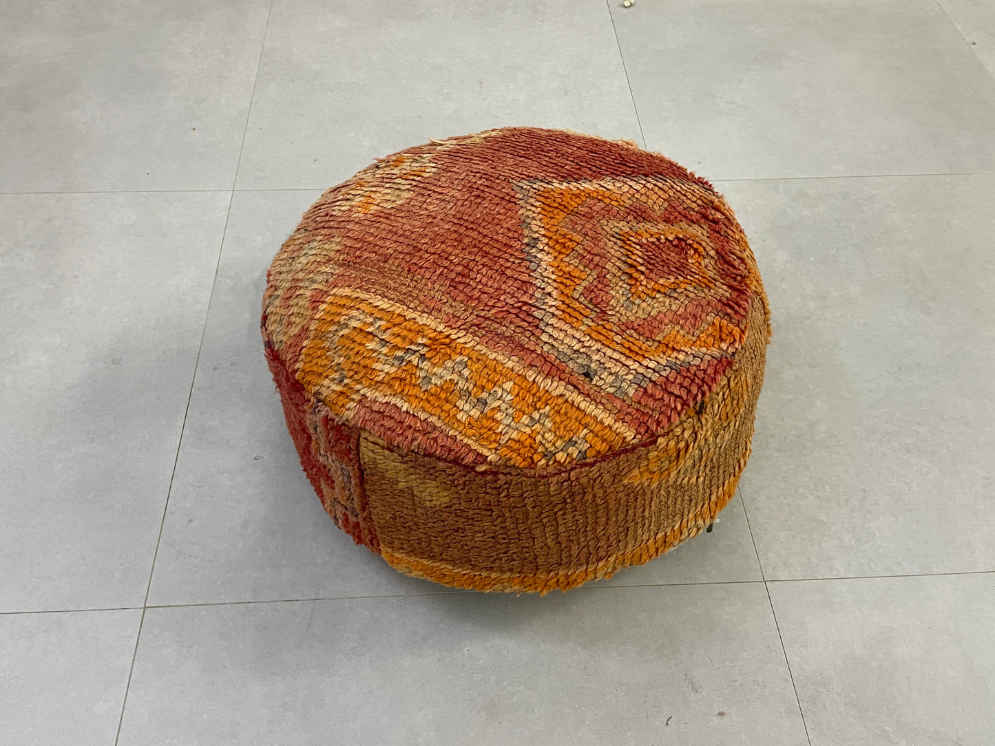 Round moroccan pouf cover - T53