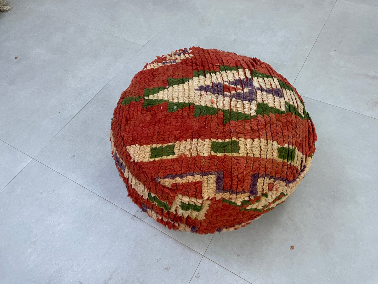 Round moroccan pouf cover - R61