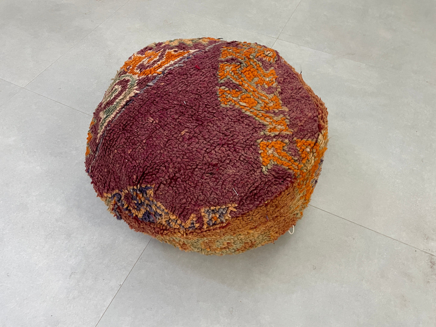 Round moroccan pouf cover - R22
