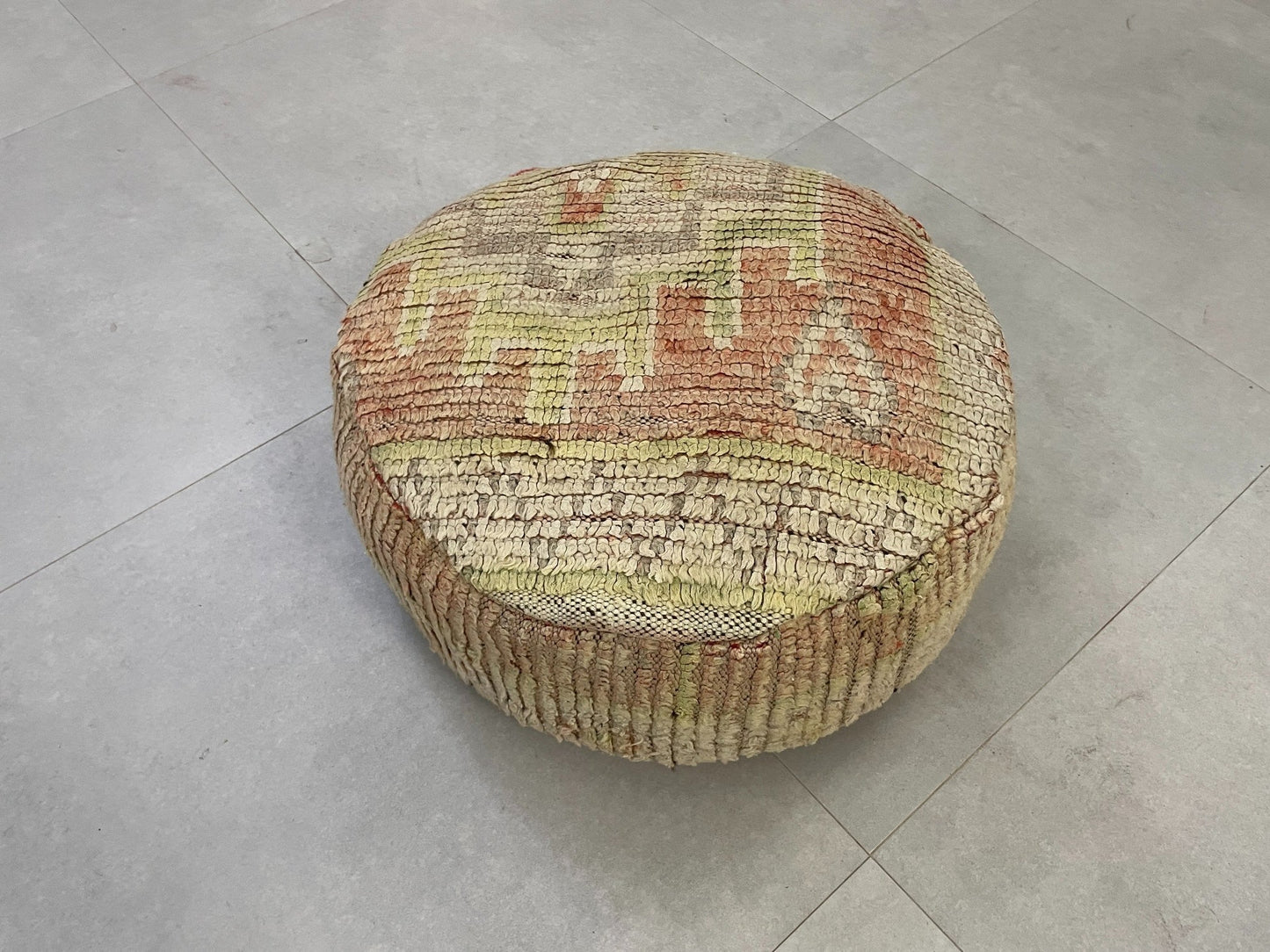 Round moroccan pouf cover - S36