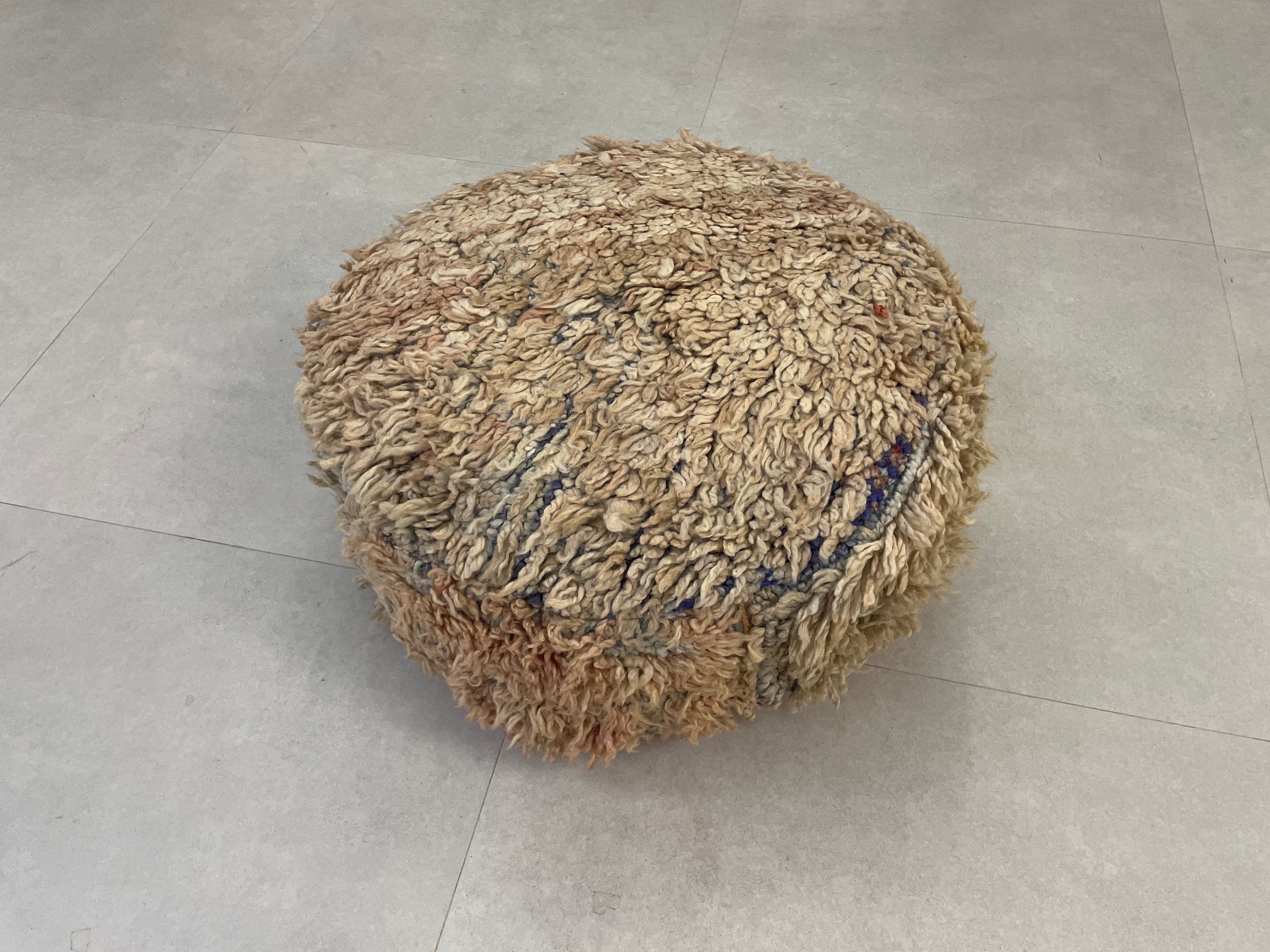 Round moroccan pouf cover - R6