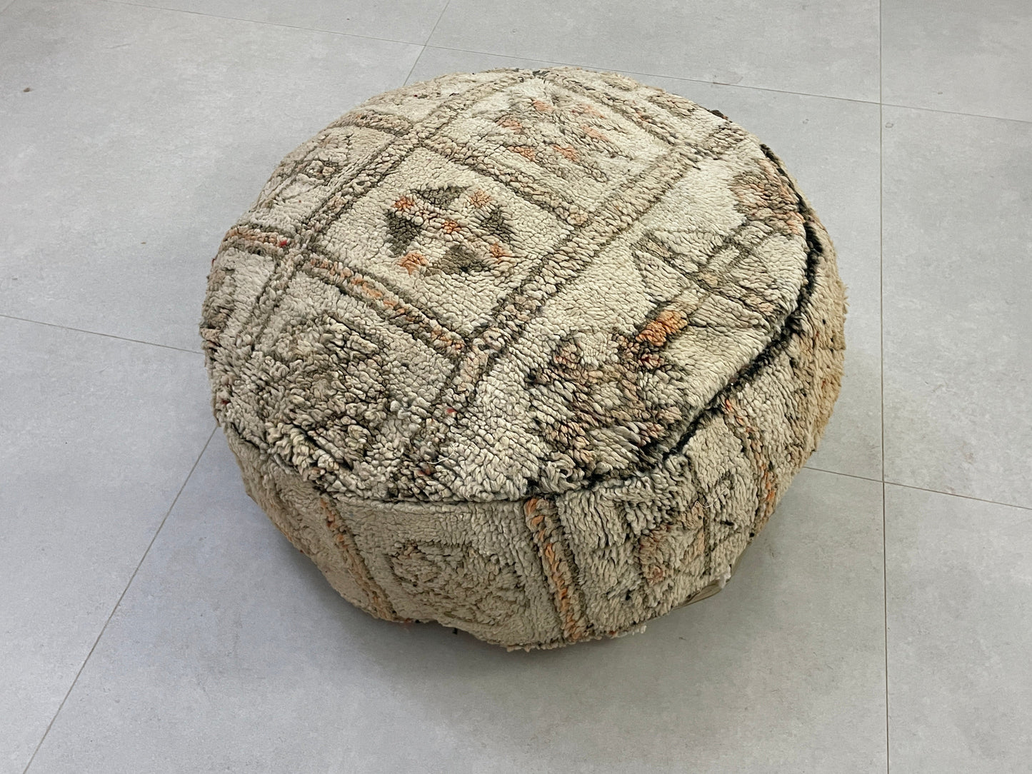 Round moroccan pouf cover - T5