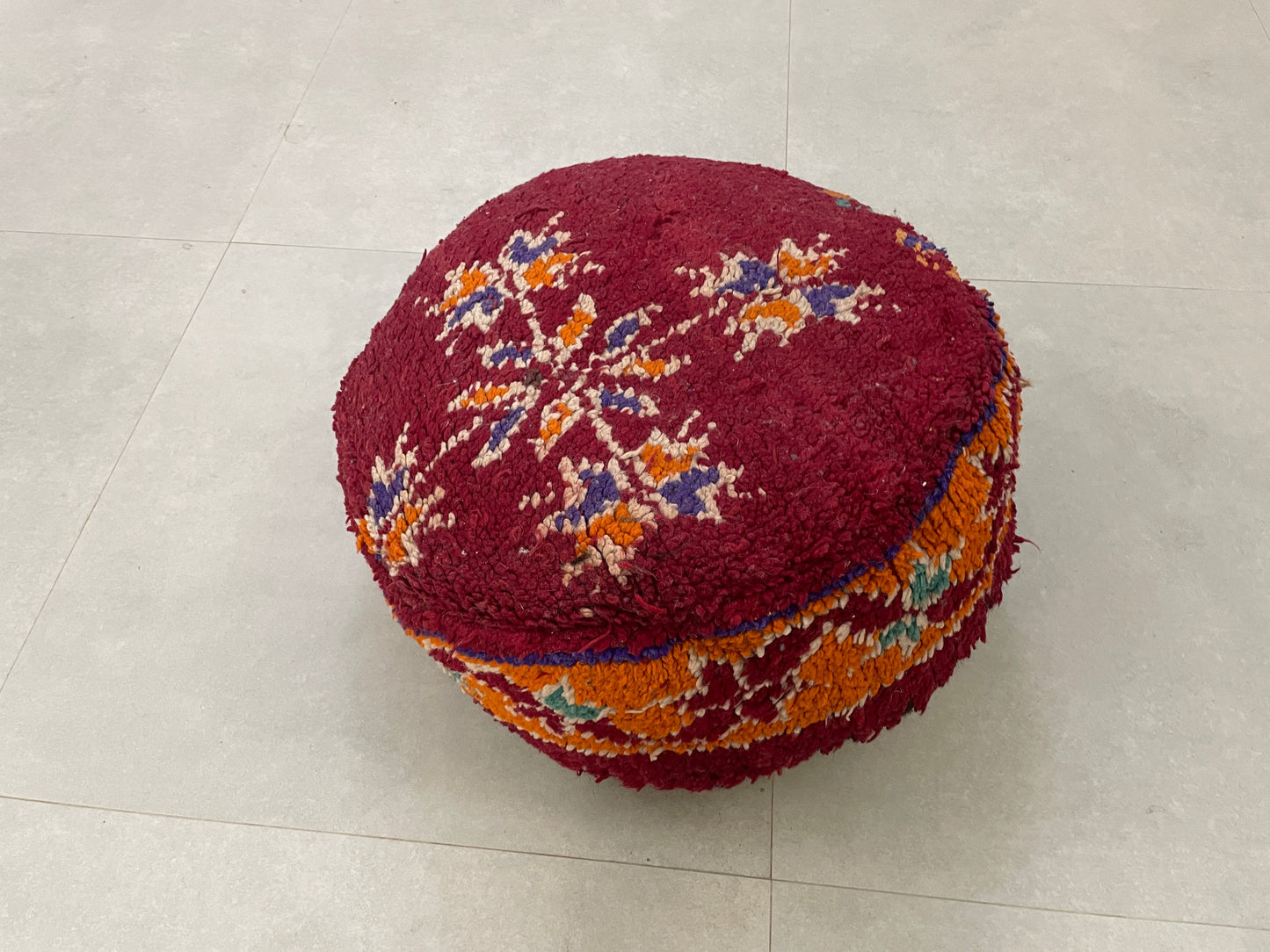 Round moroccan pouf cover - R67