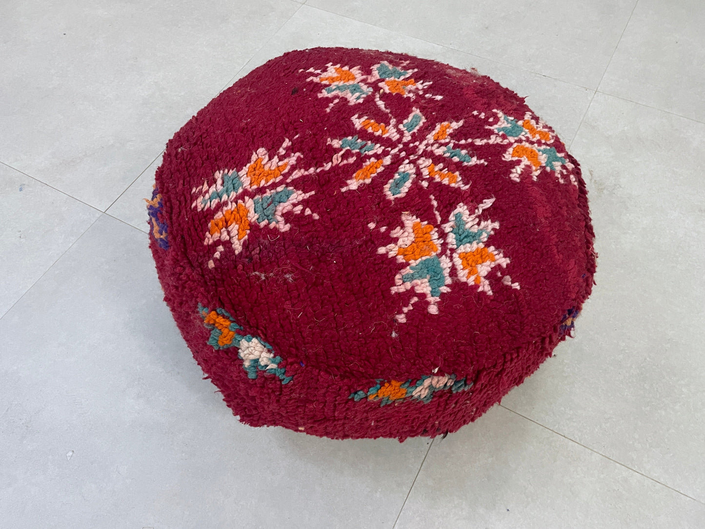 Round moroccan pouf cover - T25