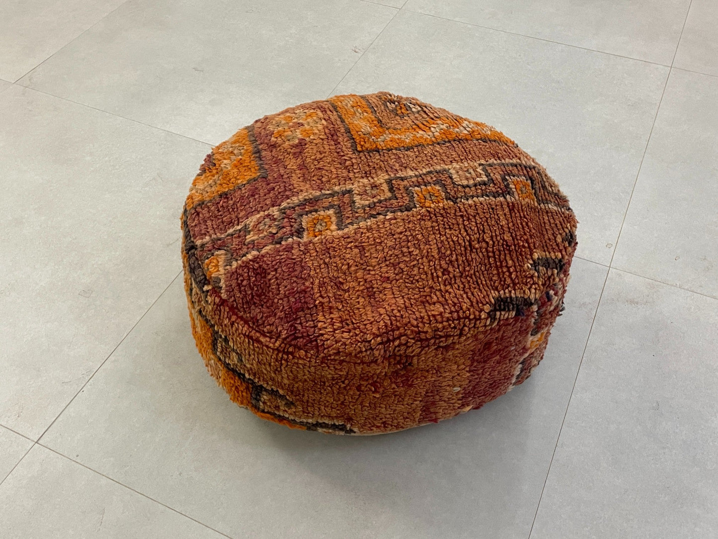 Round moroccan pouf cover - S44