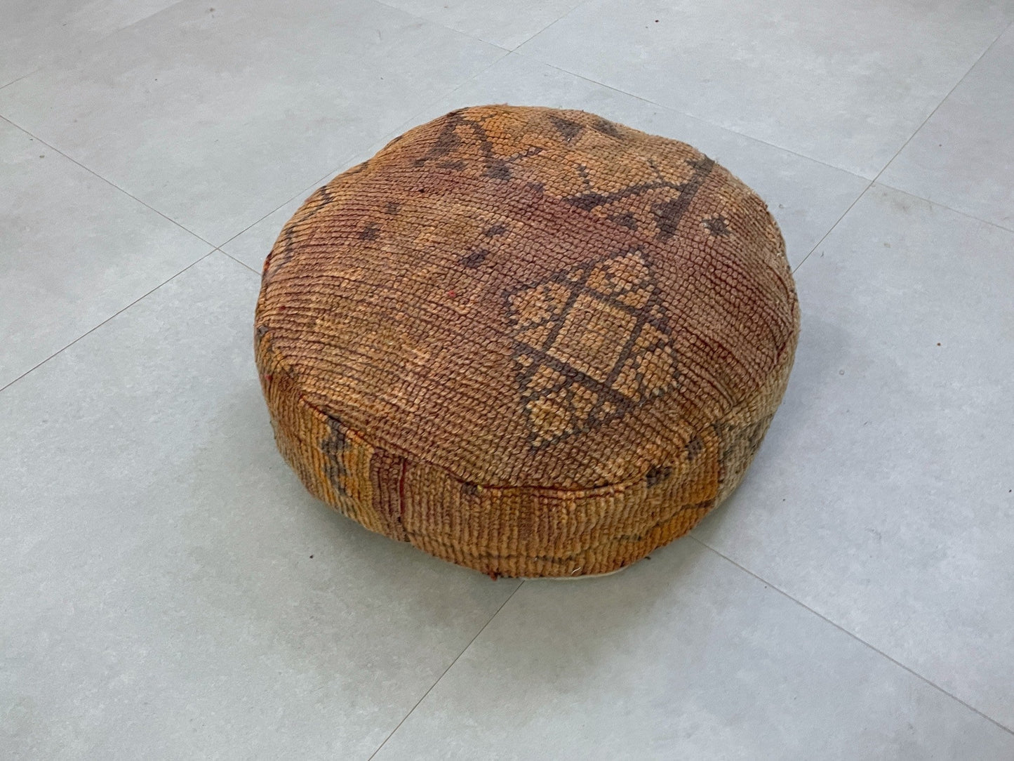 Round moroccan pouf cover - T13