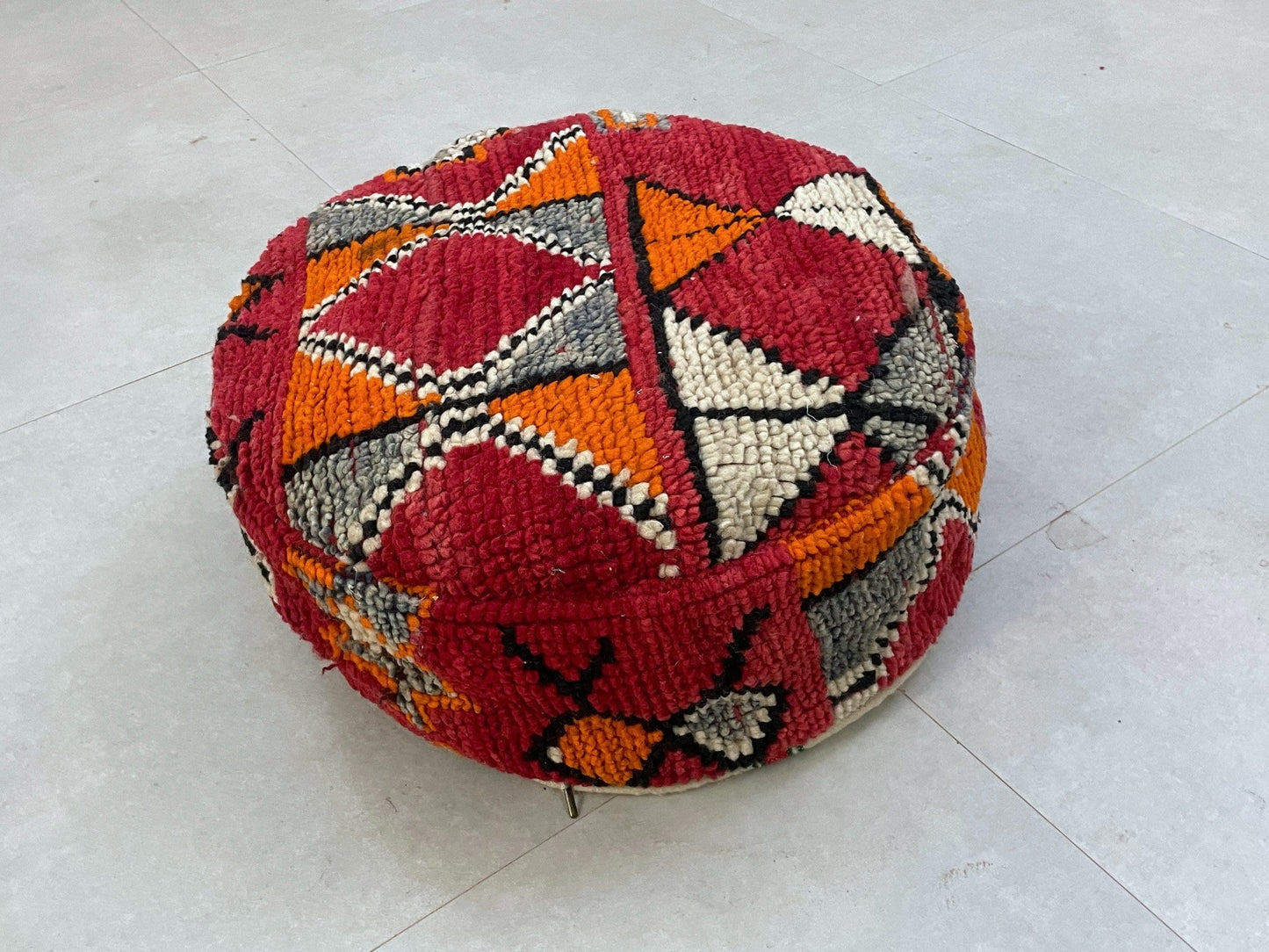 Round moroccan pouf cover - S2