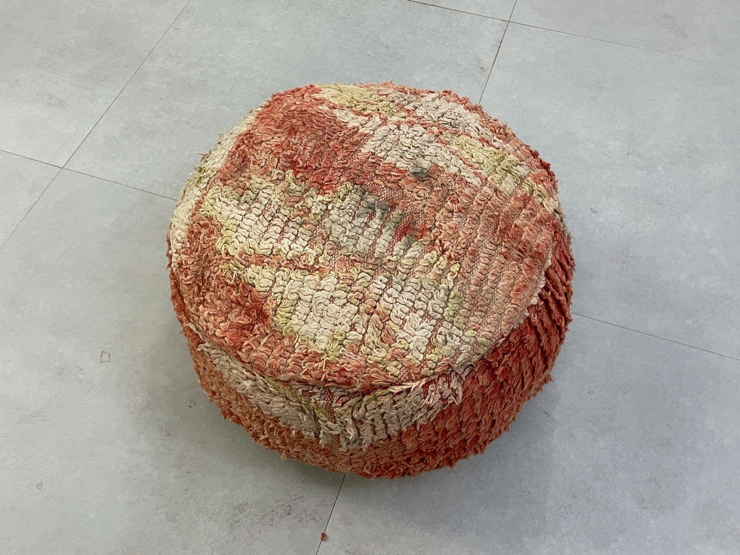 Round moroccan pouf cover - S34