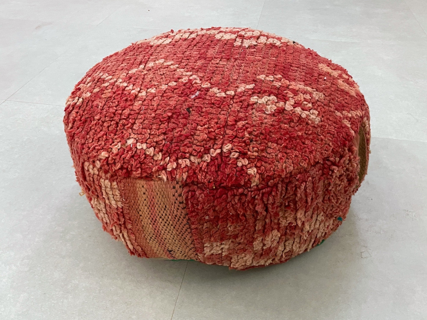 Round moroccan pouf cover - T35