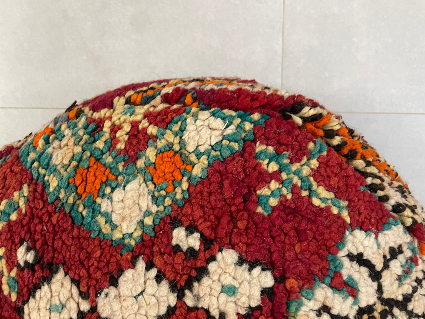 Round moroccan pouf cover - R49