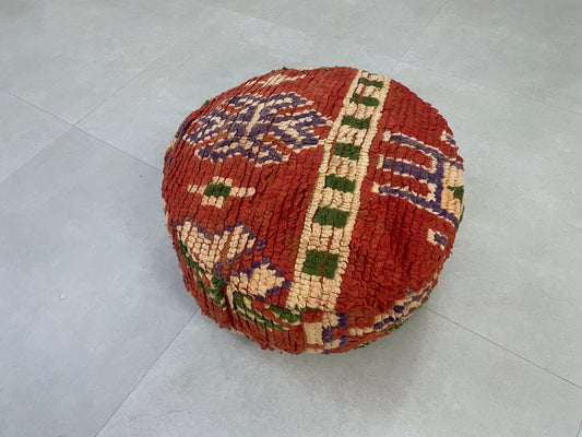 Round moroccan pouf cover - R43