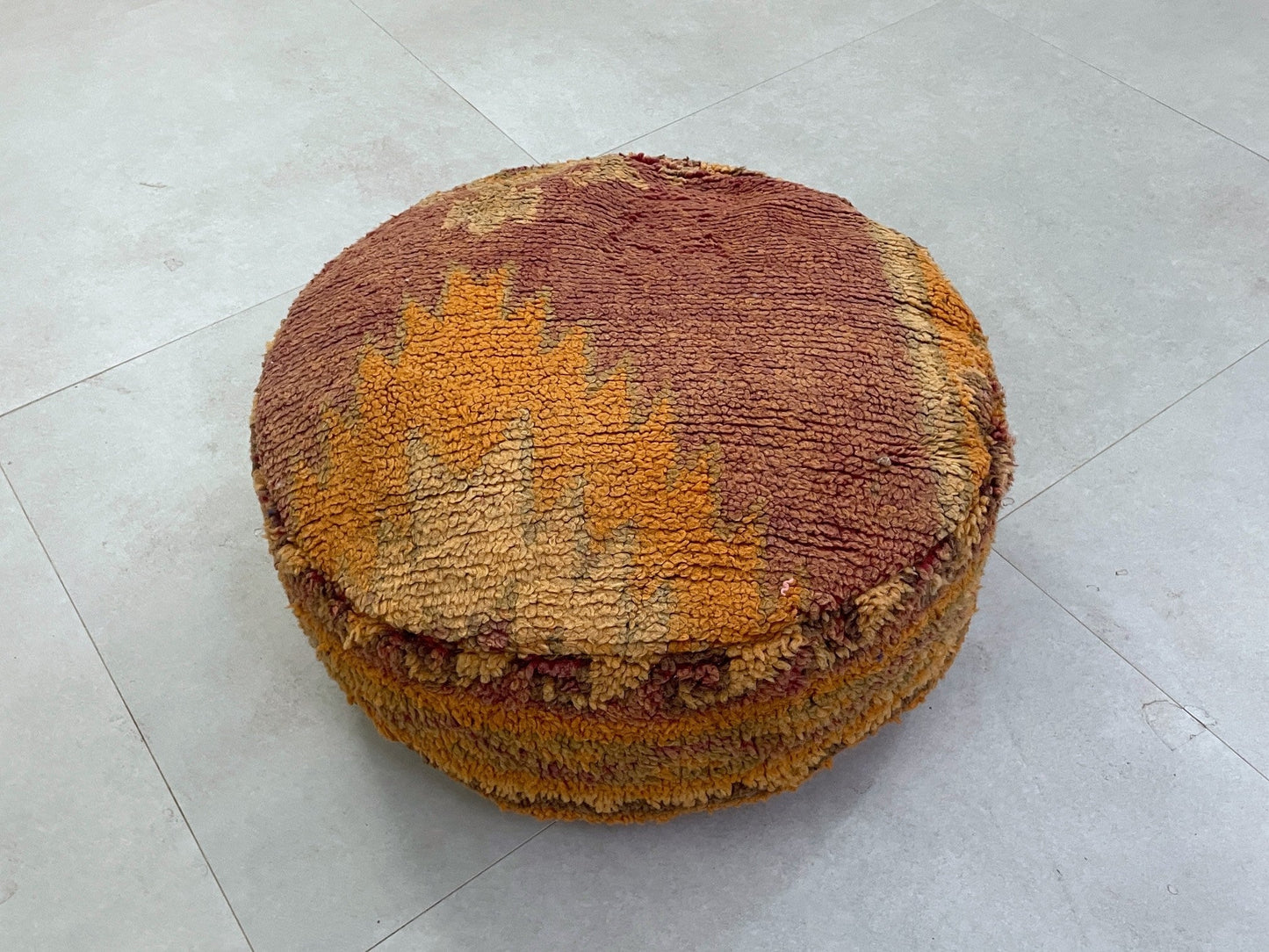 Round moroccan pouf cover - S31