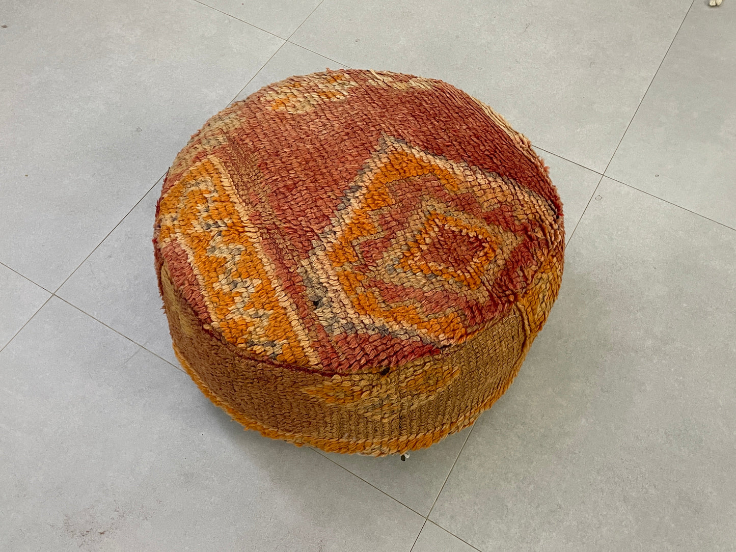 Round moroccan pouf cover - T53