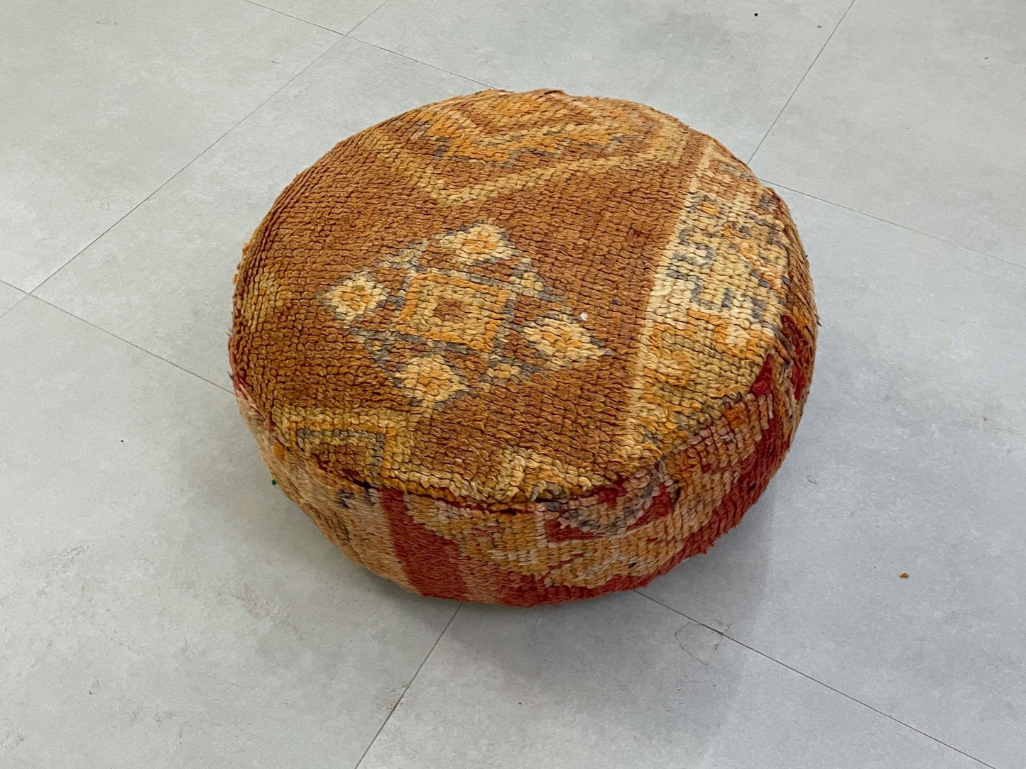 Round moroccan pouf cover - S42