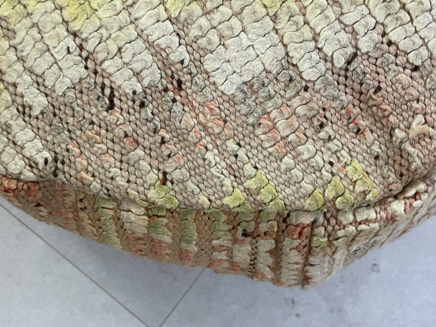 Round moroccan pouf cover - S8