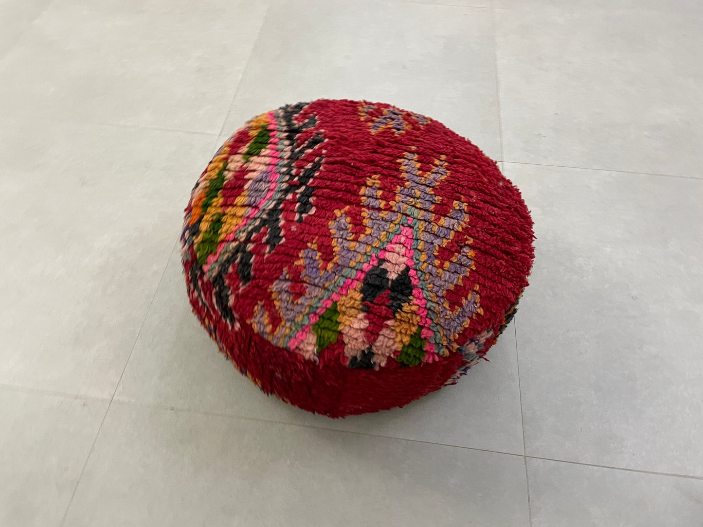 Round moroccan pouf cover - S54