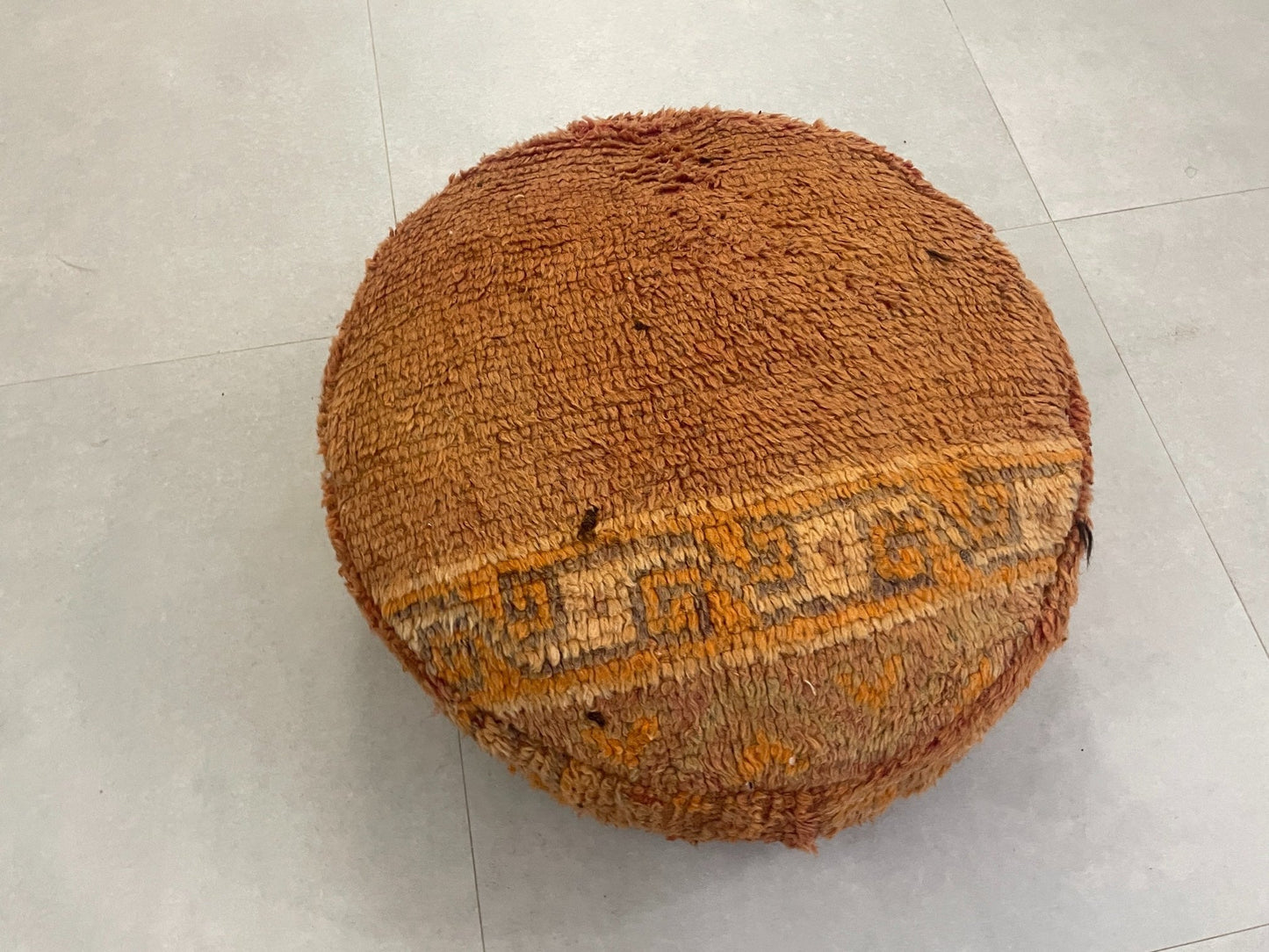 Round moroccan pouf cover - T15