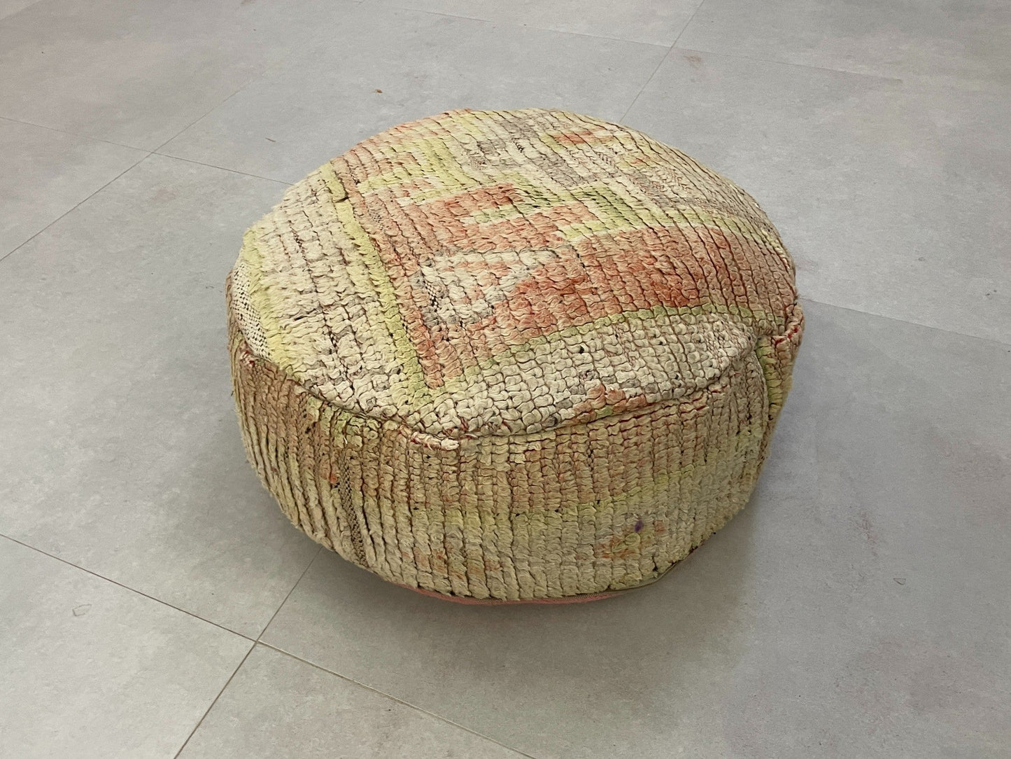 Round moroccan pouf cover - S36