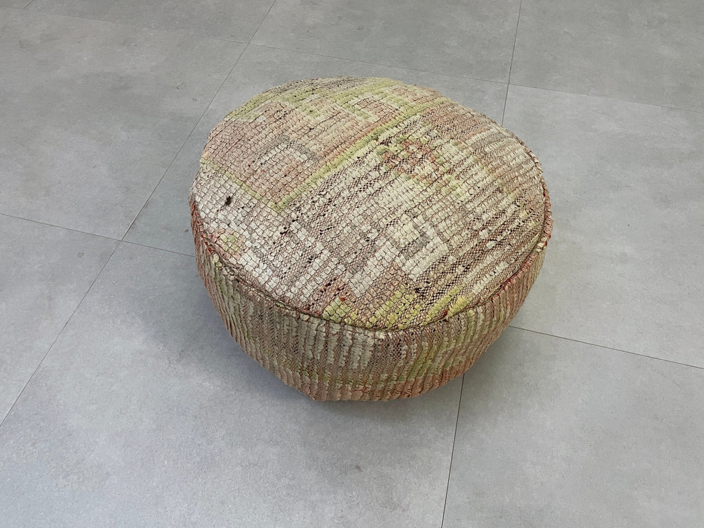 Round moroccan pouf cover - R24