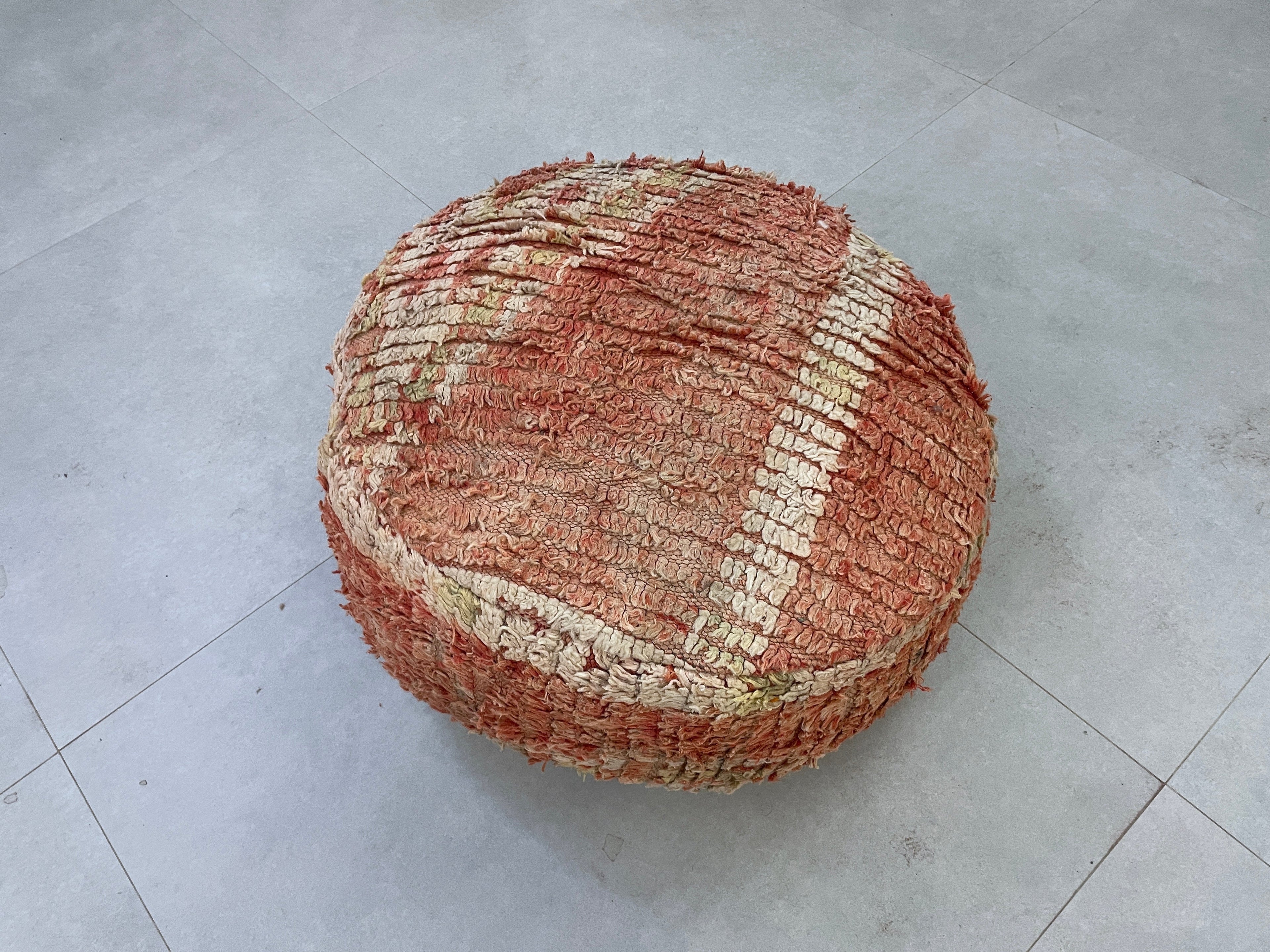 Round moroccan pouf cover - R29