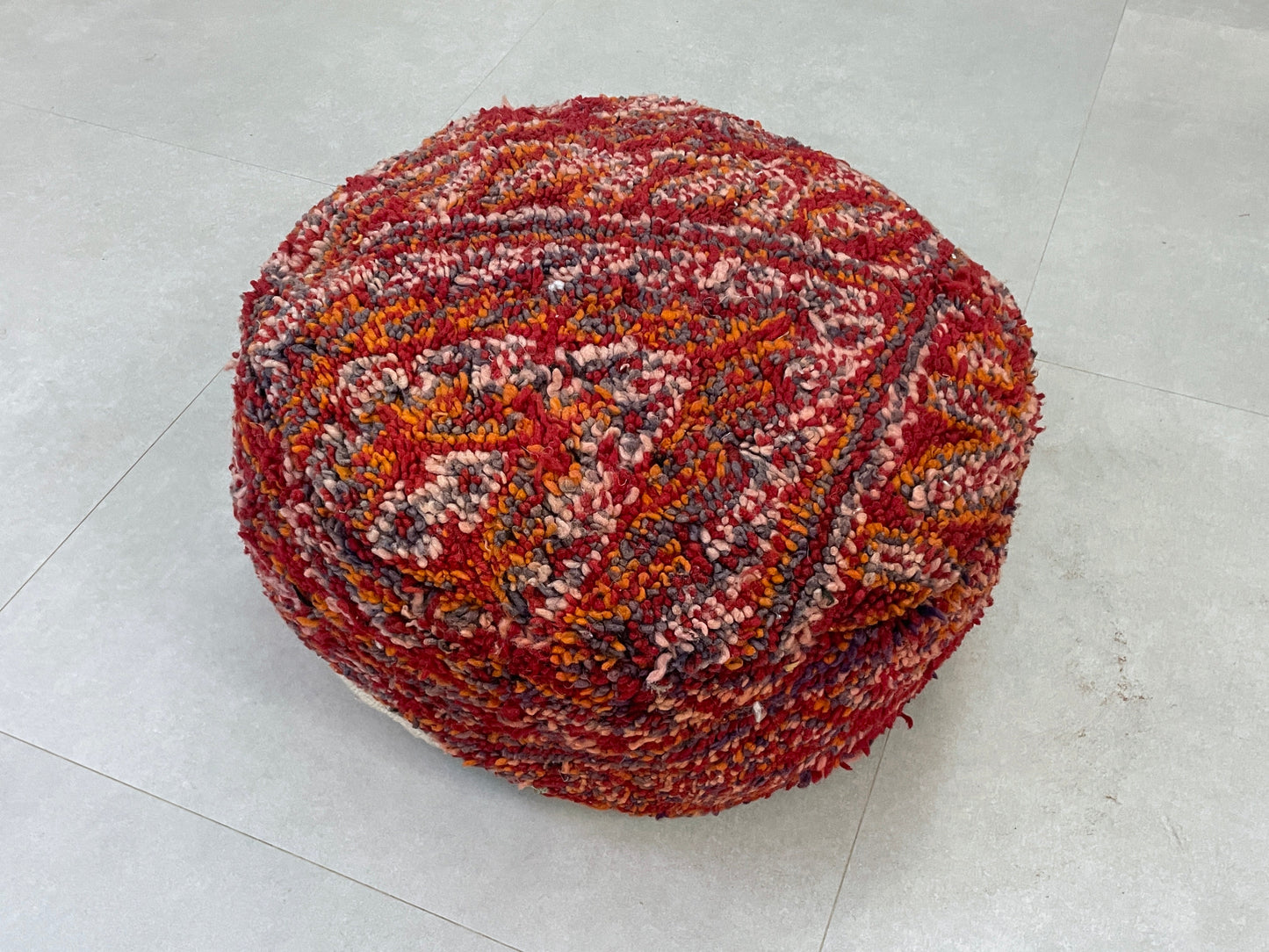 Round moroccan pouf cover - T66
