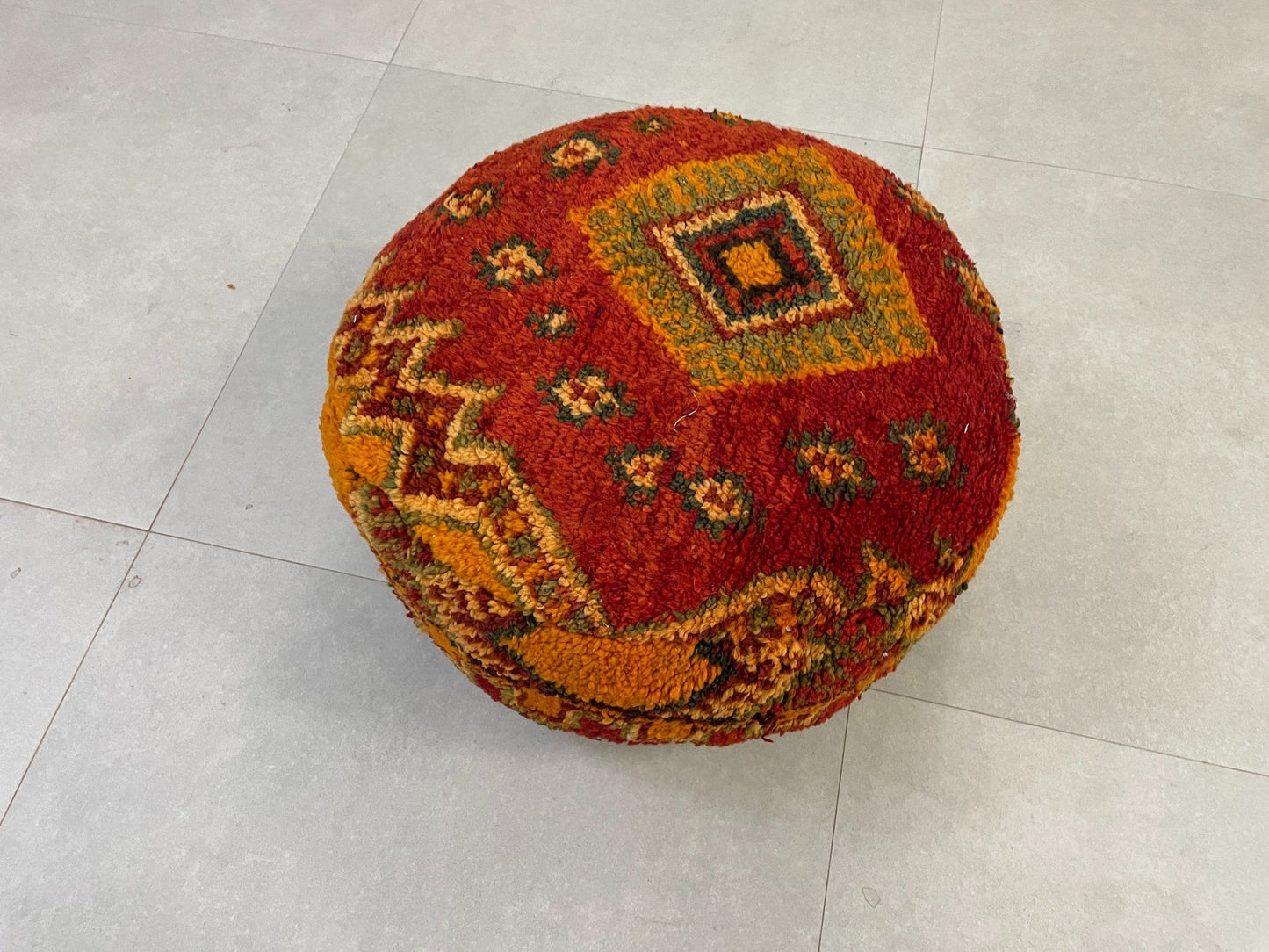 Round moroccan pouf cover - R54