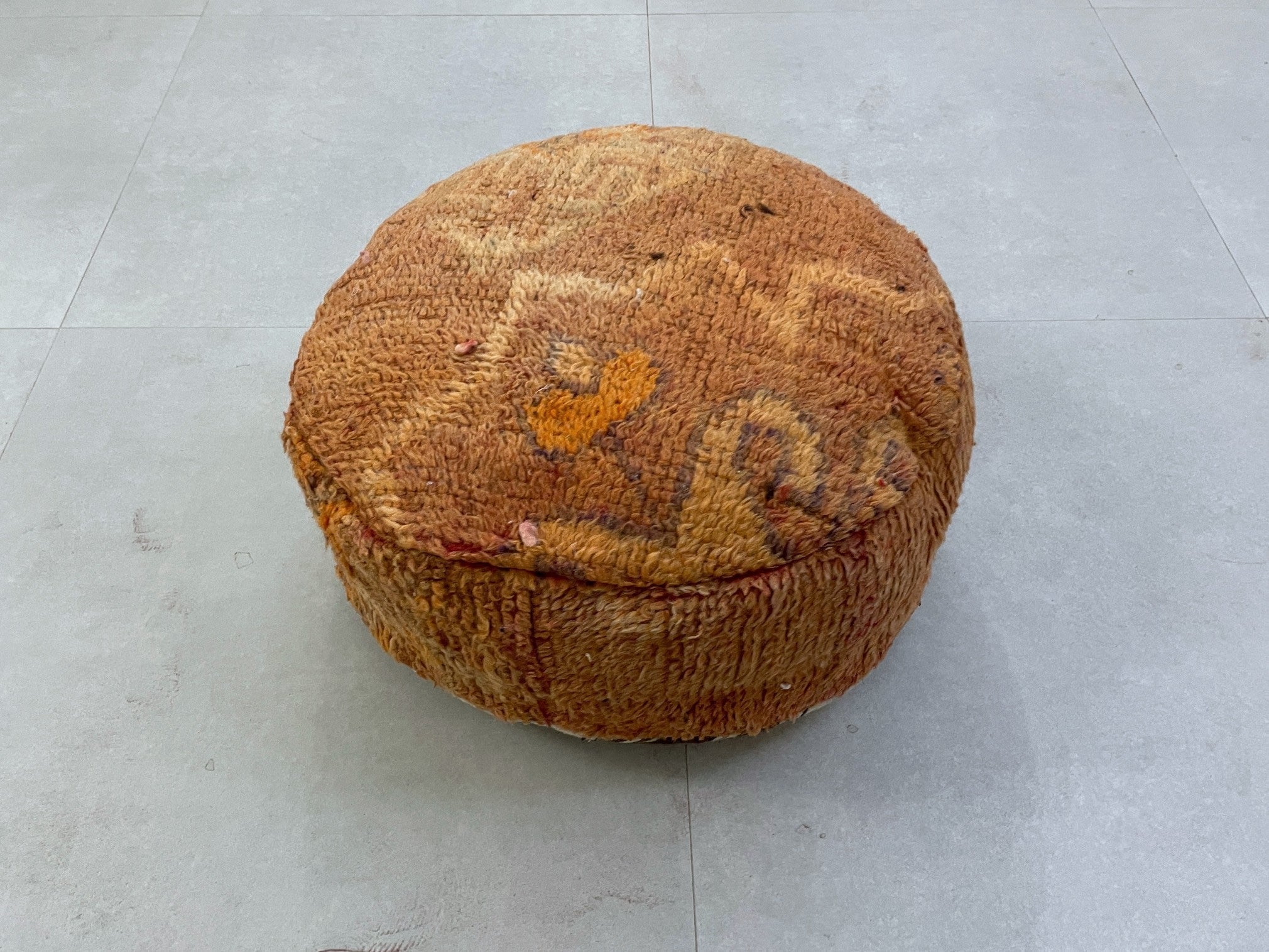 Round moroccan pouf cover - S13