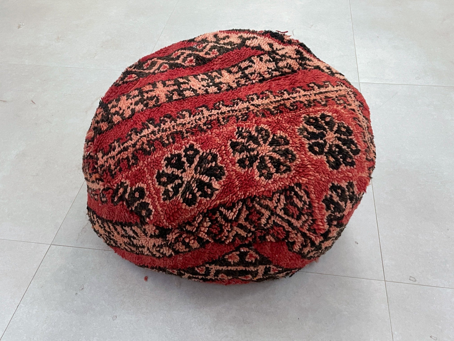 Round moroccan pouf cover - S65