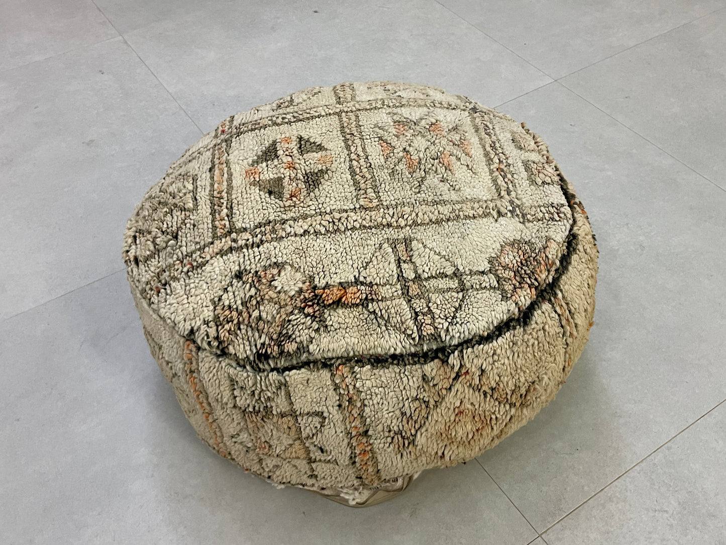 Round moroccan pouf cover - T5