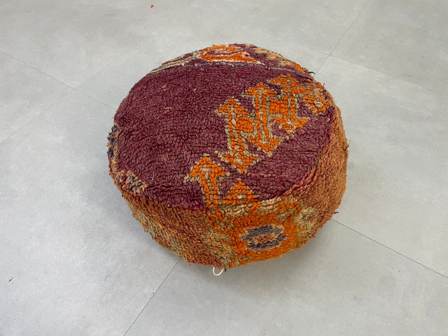 Round moroccan pouf cover - R22