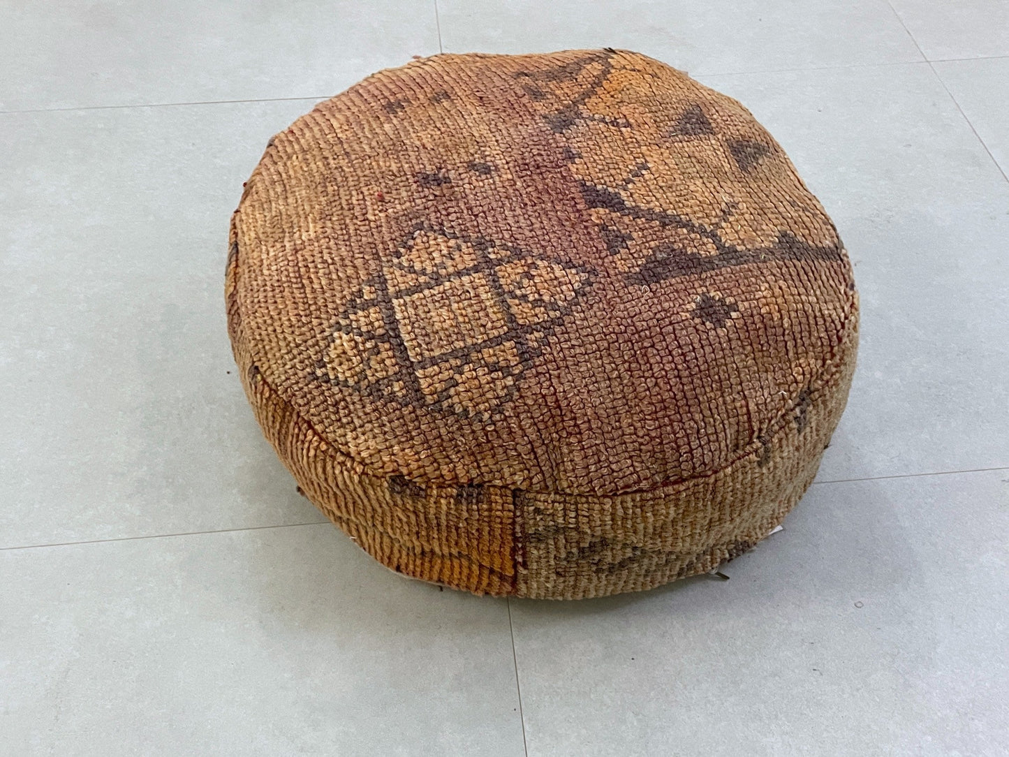 Round moroccan pouf cover - T13