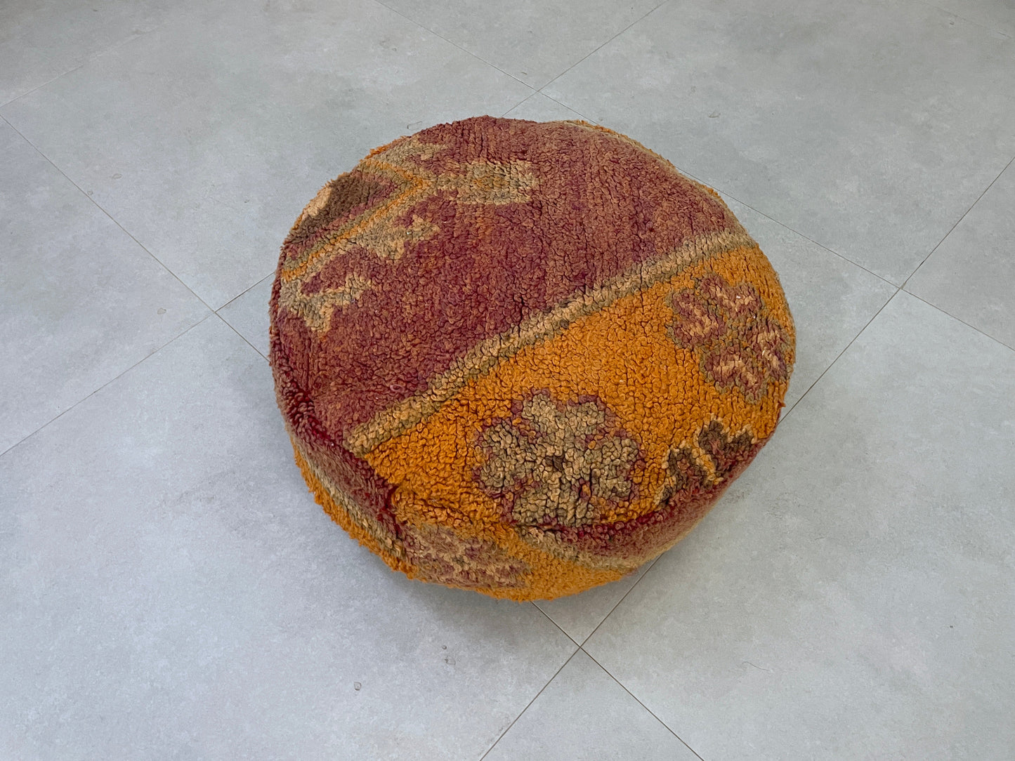 Round moroccan pouf cover - R8