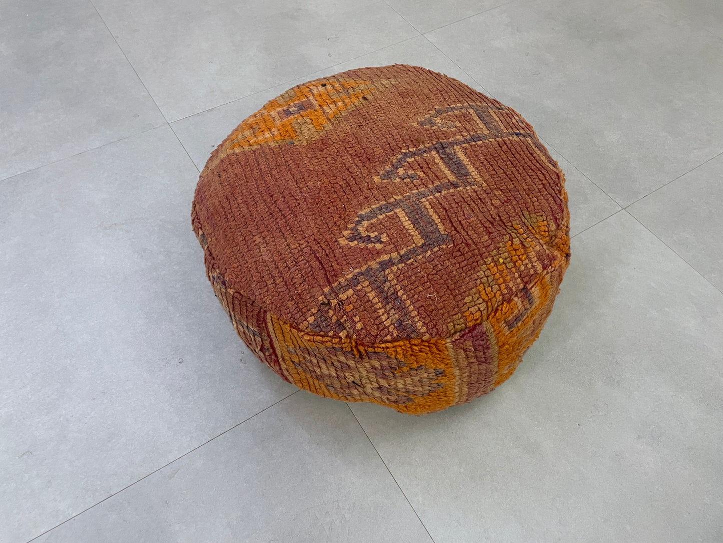 Round moroccan pouf cover - R9