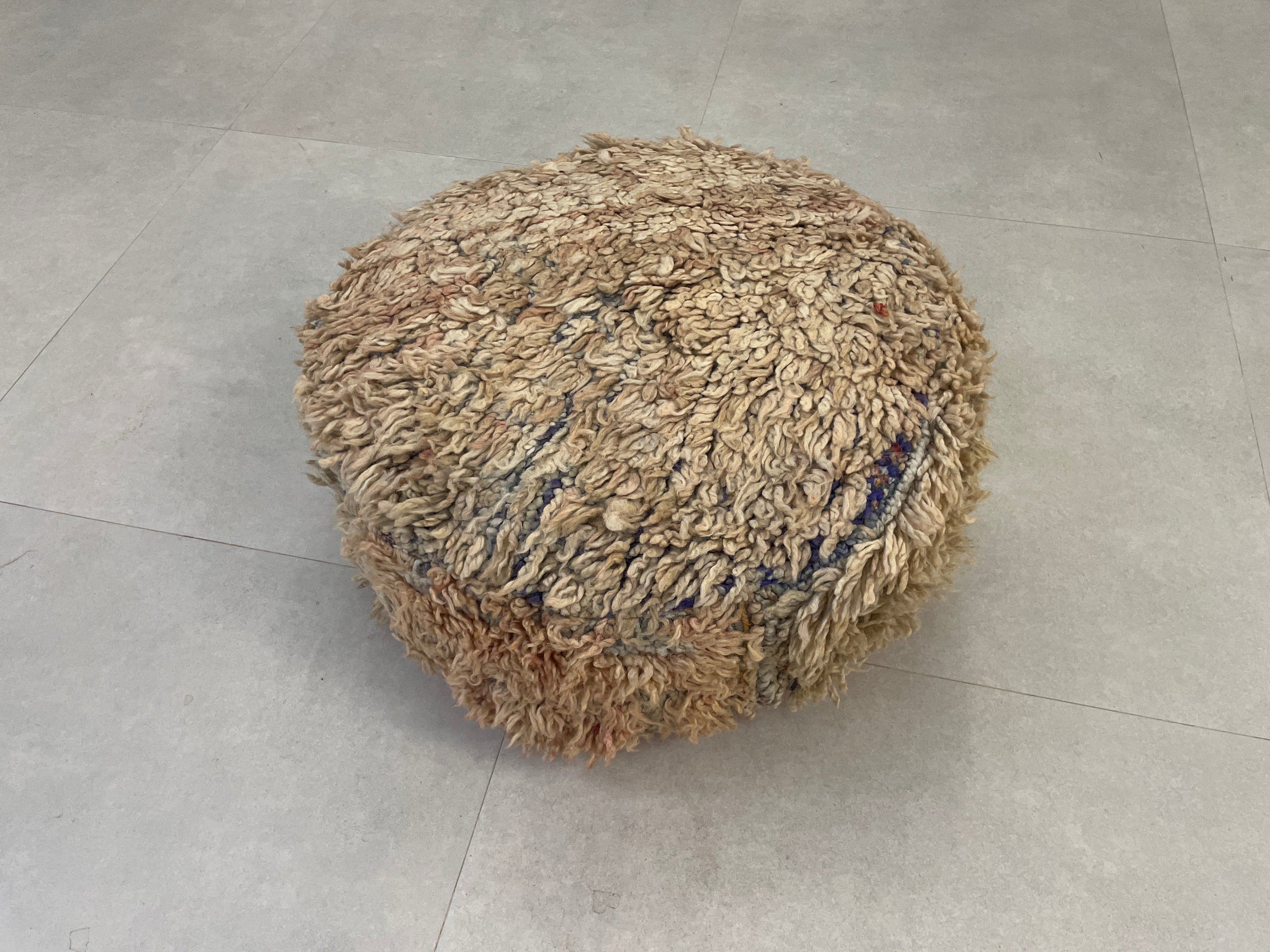 Round moroccan pouf cover - R6