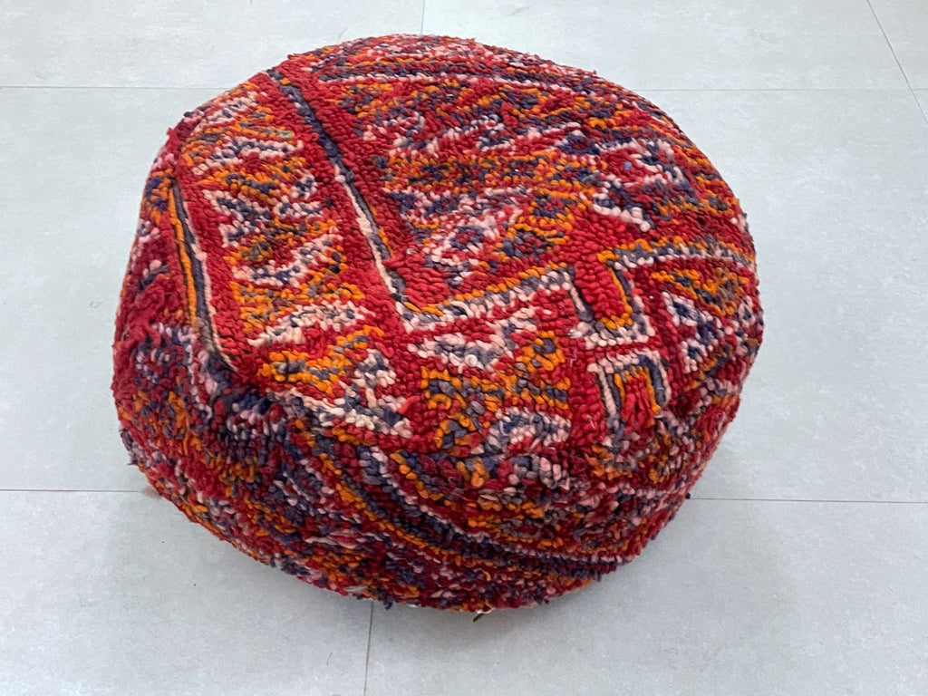 Round moroccan pouf cover - S57