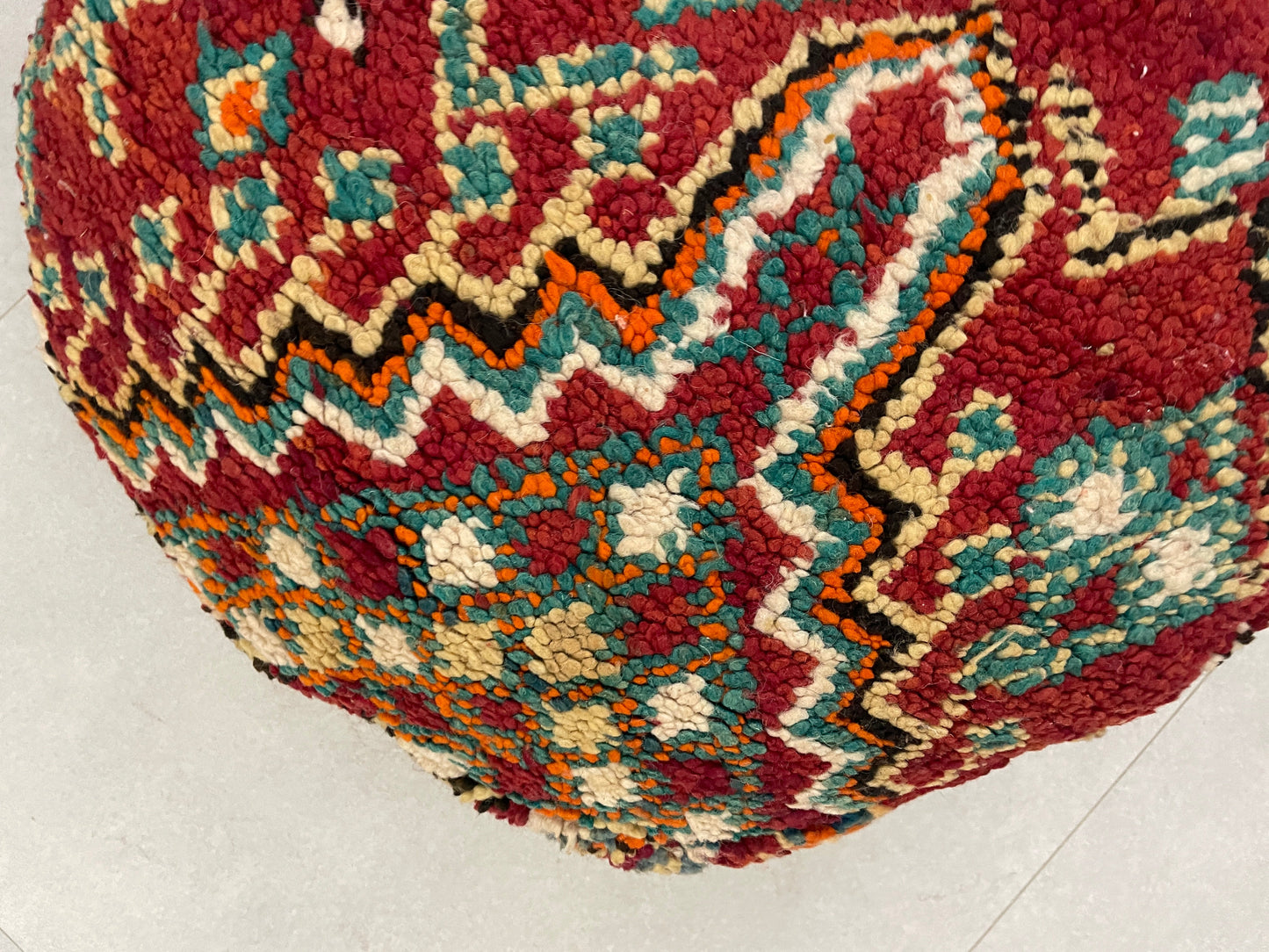 Round moroccan pouf cover - R49
